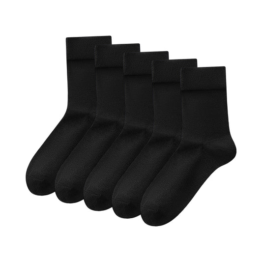 Classic Cotton Crew Socks – Black & Grey | Everyday Business Essential