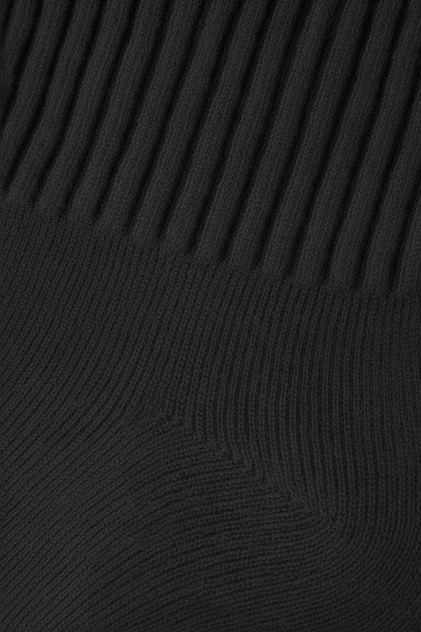 Sockelle Black Crew Cotton Socks – Soft, Breathable Everyday Comfort