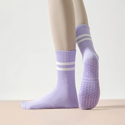 Grip Cotton Crew Socks – For Yoga & Studio Training